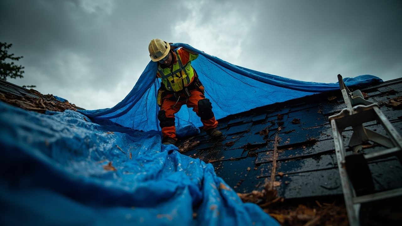 How Professional Emergency Roof Leak Tarp Service Actually Works