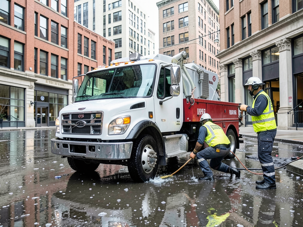 Emergency water cleanup services for commercial pr