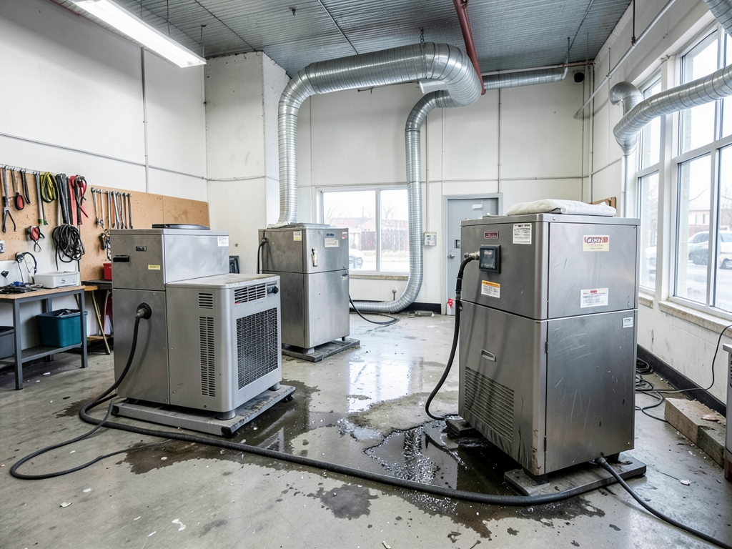 Emergency water cleanup services for commercial properties in Downtown Pittsburgh