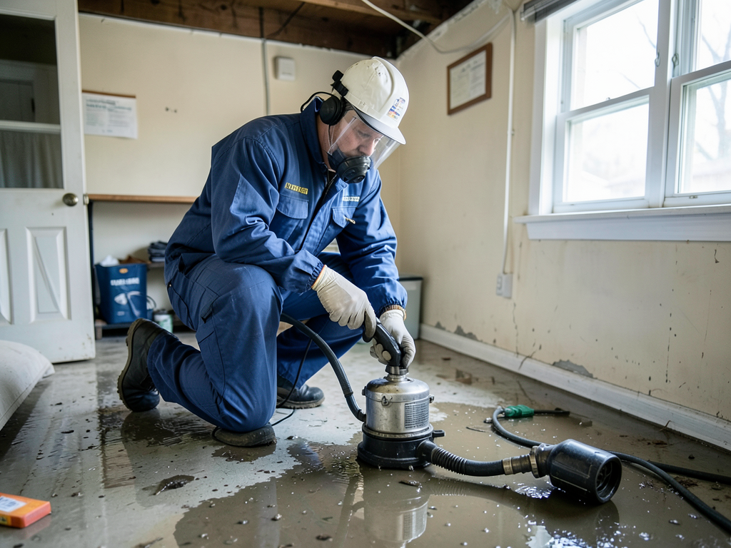Fixing water damage from a sewage backup in squirr