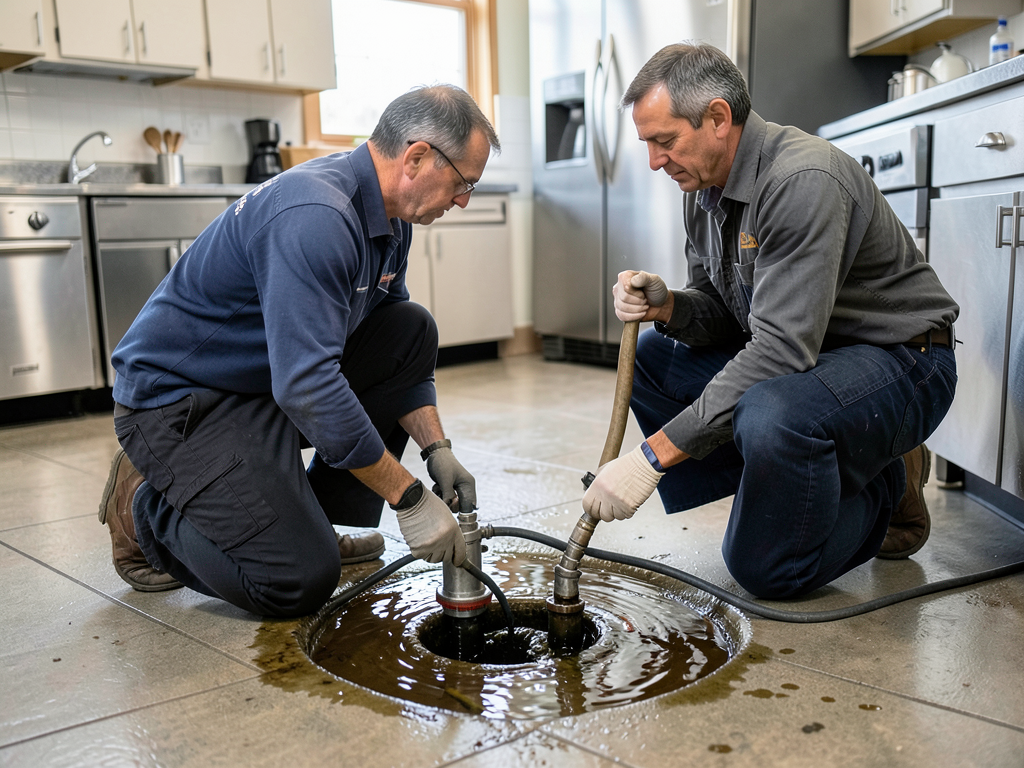 Handling a commercial floor drain backup in your c