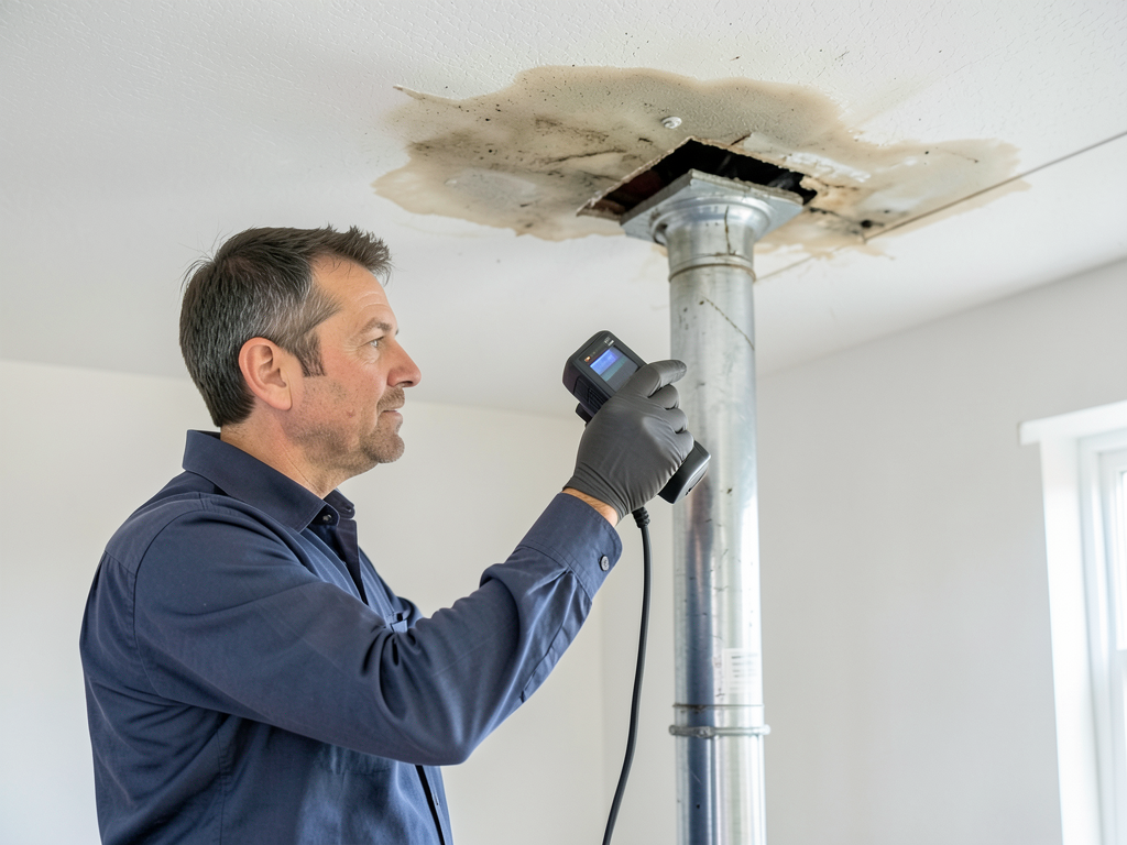 How to spot chimney flashing leaks before they ruin your North Side ceiling