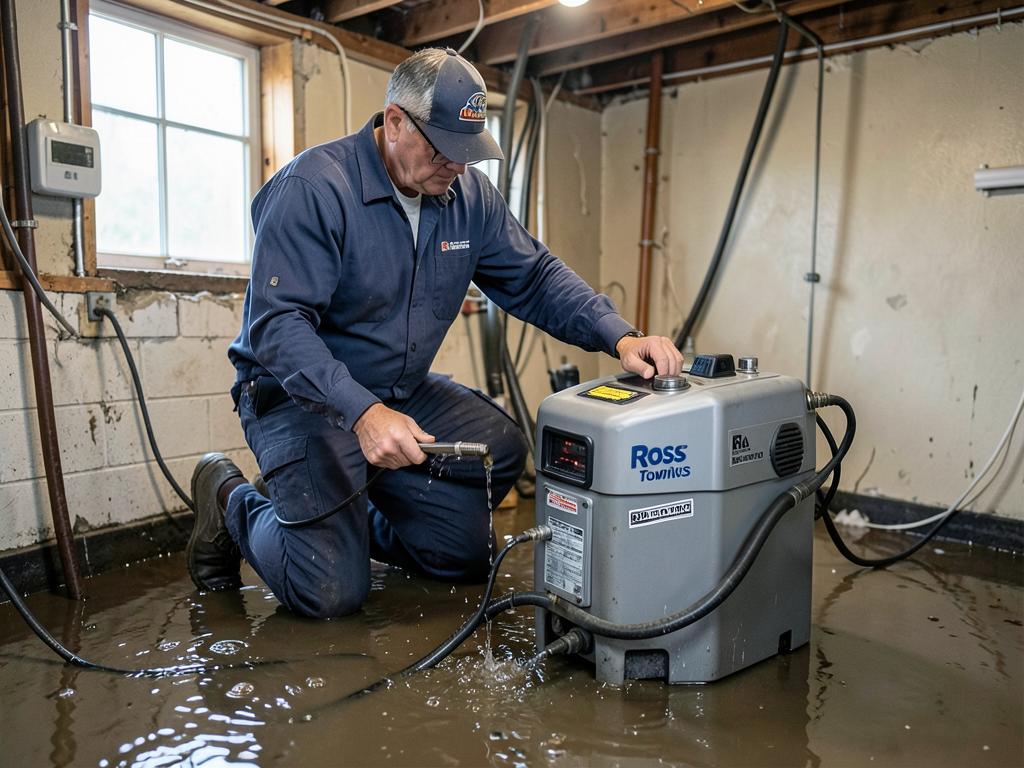 Repairing water damage from a burst washing machin